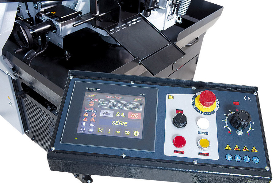 7” touch Screen control for programming and most machine functions.